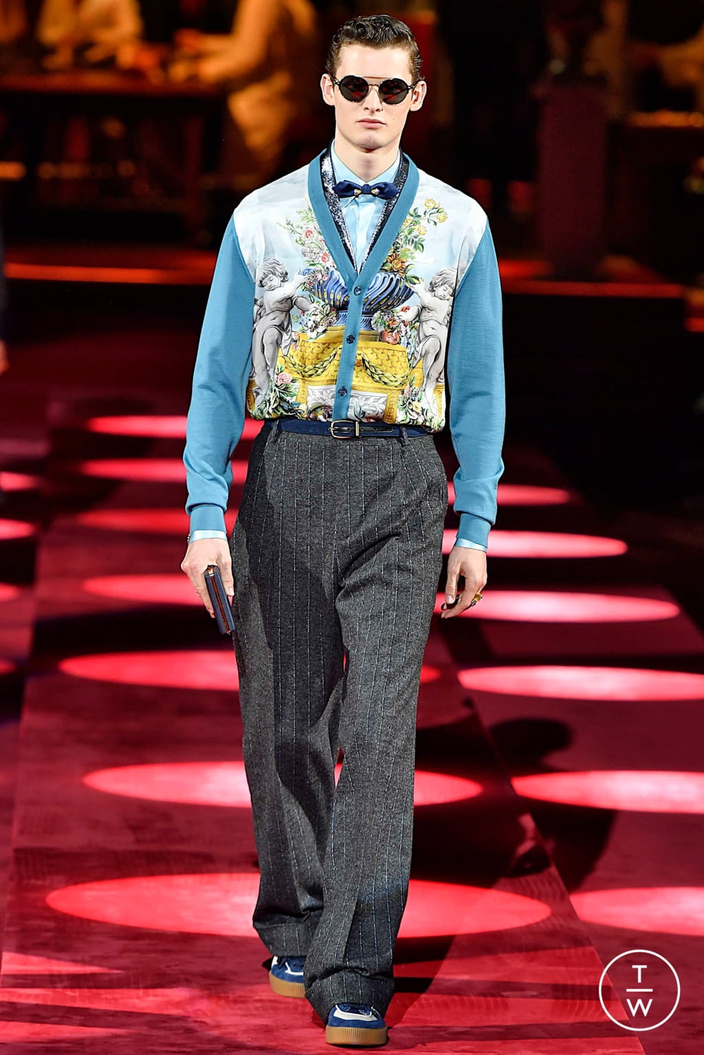 Fashion Week Milan Fall/Winter 2019 look 90 from the Dolce & Gabbana collection 男装