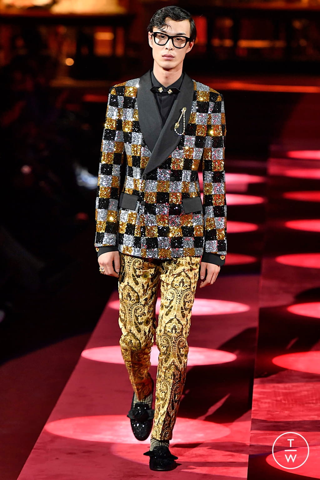 Fashion Week Milan Fall/Winter 2019 look 115 from the Dolce & Gabbana collection menswear