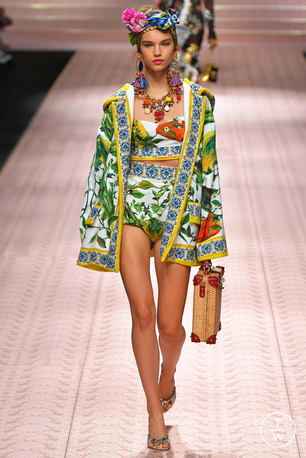 Fashion Week Milan Spring/Summer 2019 look 77 from the Dolce & Gabbana collection 女装