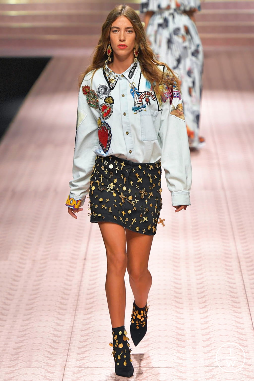 Fashion Week Milan Spring/Summer 2019 look 80 from the Dolce & Gabbana collection 女装
