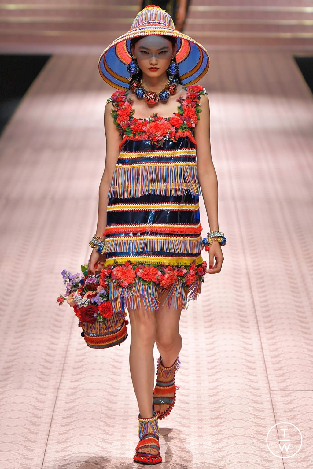 Fashion Week Milan Spring/Summer 2019 look 113 from the Dolce & Gabbana collection womenswear