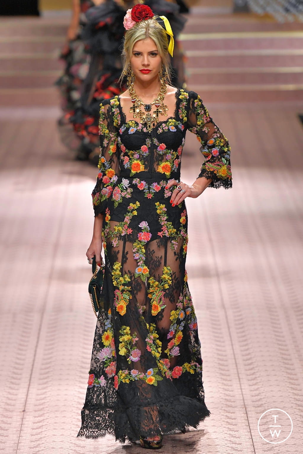 Fashion Week Milan Spring/Summer 2019 look 144 from the Dolce & Gabbana collection 女装