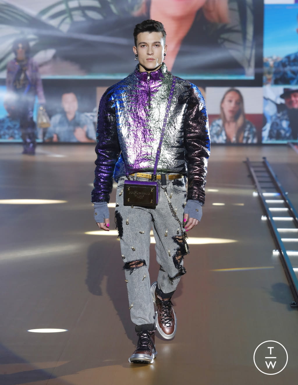 Fashion Week Milan Fall/Winter 2021 look 33 from the Dolce & Gabbana collection 男装