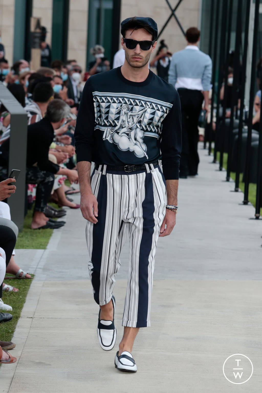 Fashion Week Milan Spring/Summer 2021 look 12 from the Dolce & Gabbana collection menswear