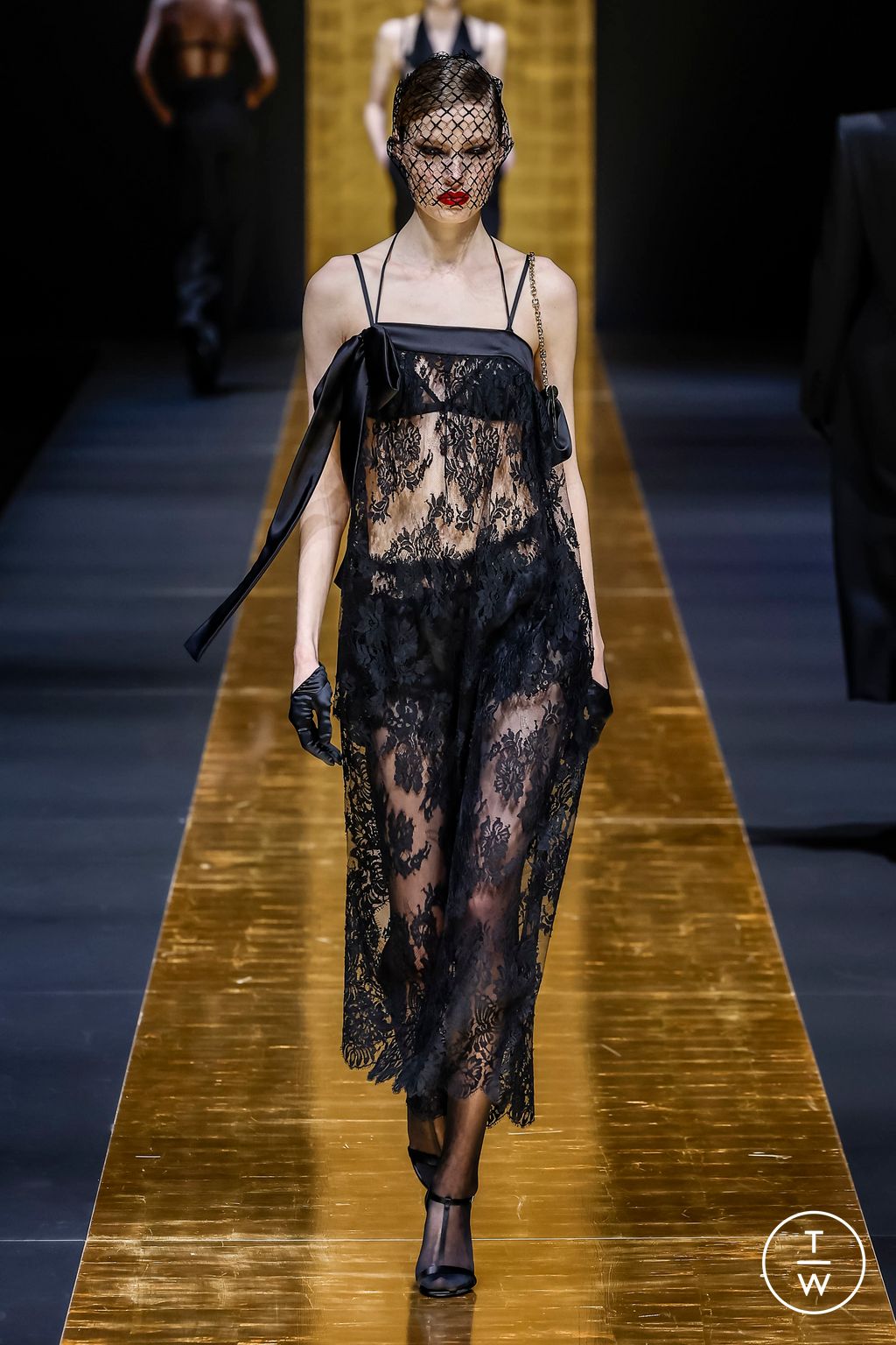 Fashion Week Milan Fall/Winter 2024 look 7 from the Dolce & Gabbana collection 女装