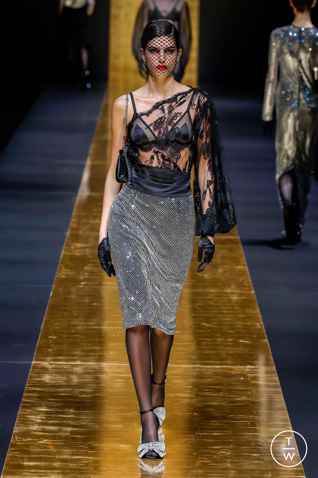Fashion Week Milan Fall/Winter 2024 look 15 from the Dolce & Gabbana collection womenswear