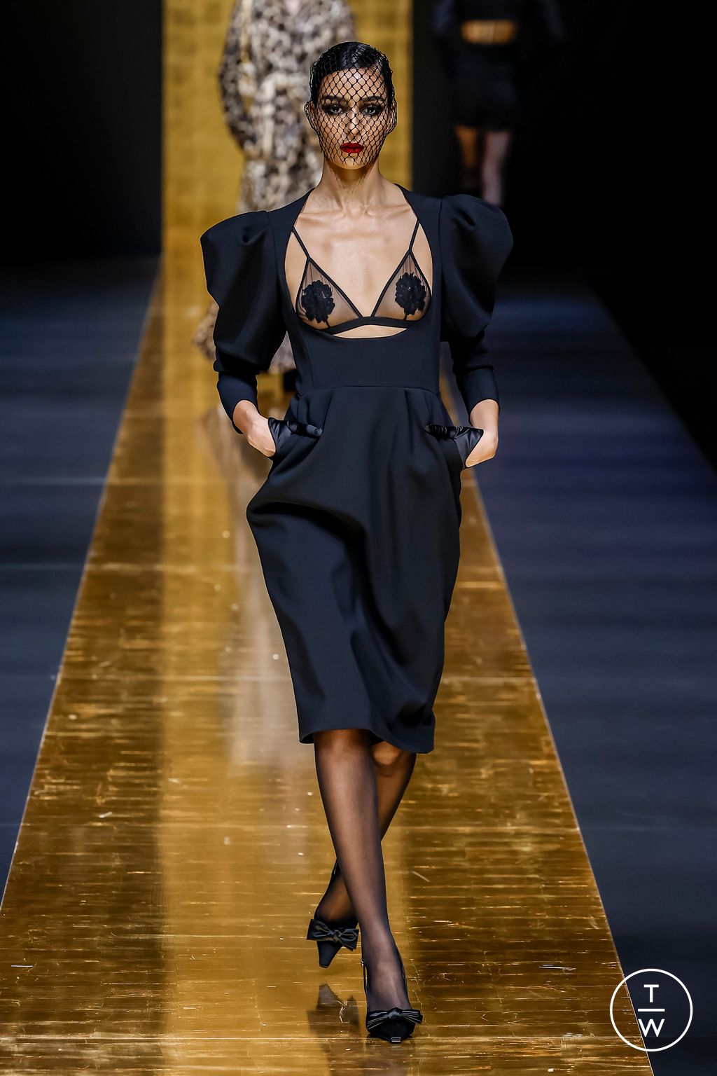 Fashion Week Milan Fall/Winter 2024 look 34 from the Dolce & Gabbana collection 女装