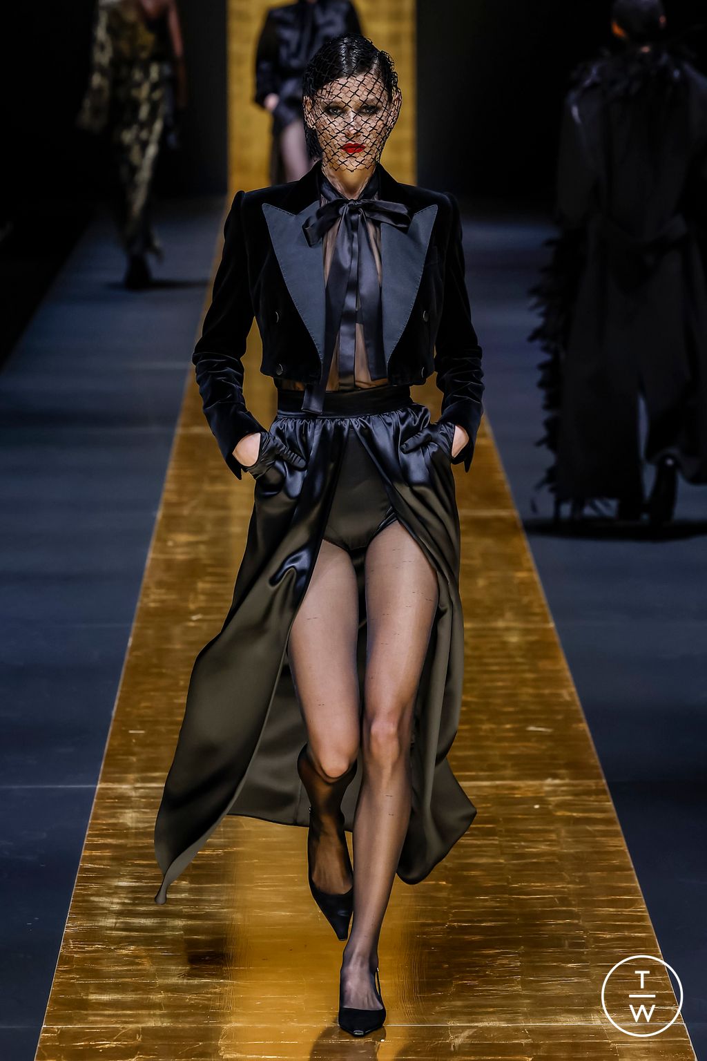Fashion Week Milan Fall/Winter 2024 look 55 from the Dolce & Gabbana collection 女装