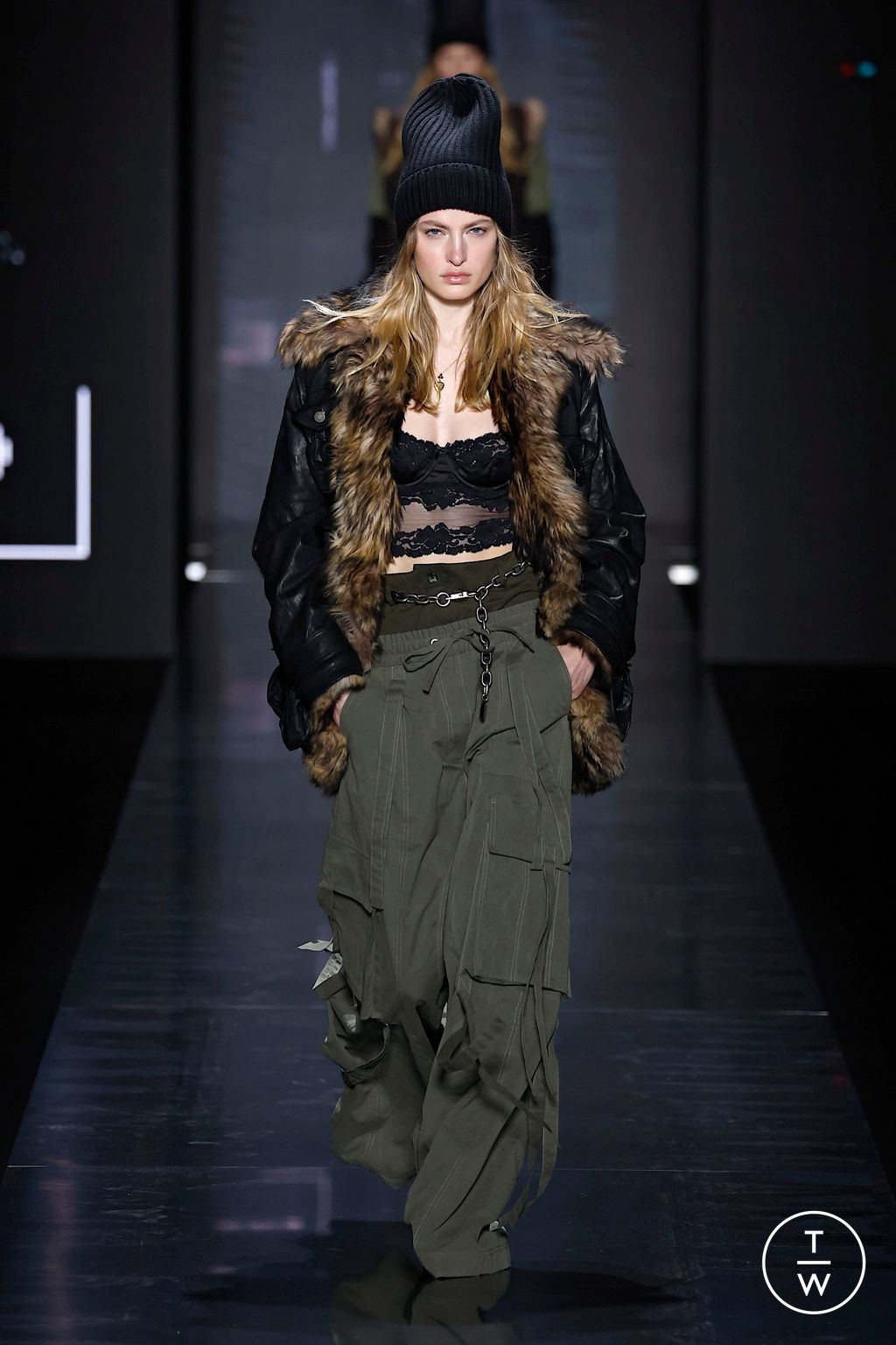 Fashion Week Milan Fall/Winter 2025 look 4 from the Dolce & Gabbana collection womenswear