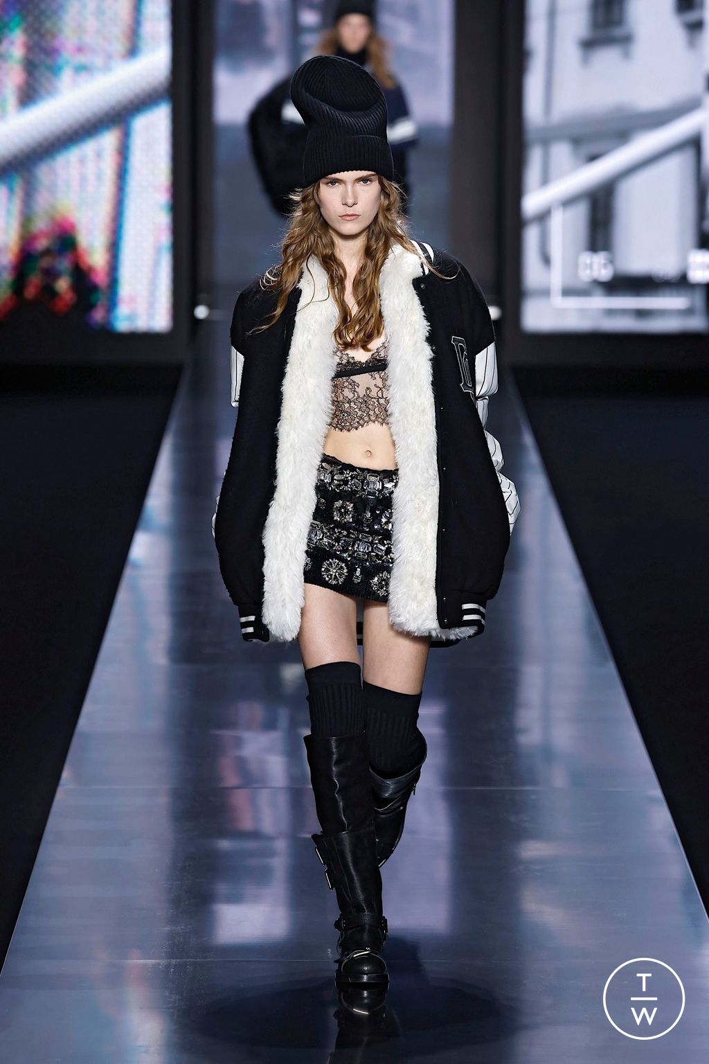 Fashion Week Milan Fall/Winter 2025 look 15 from the Dolce & Gabbana collection womenswear
