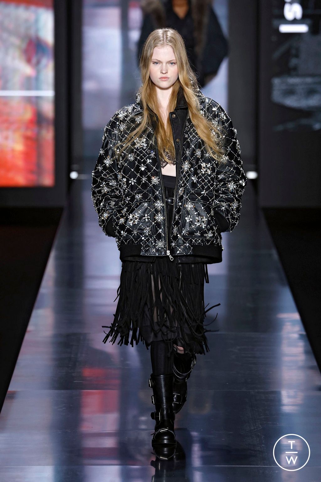 Fashion Week Milan Fall/Winter 2025 look 48 from the Dolce & Gabbana collection womenswear