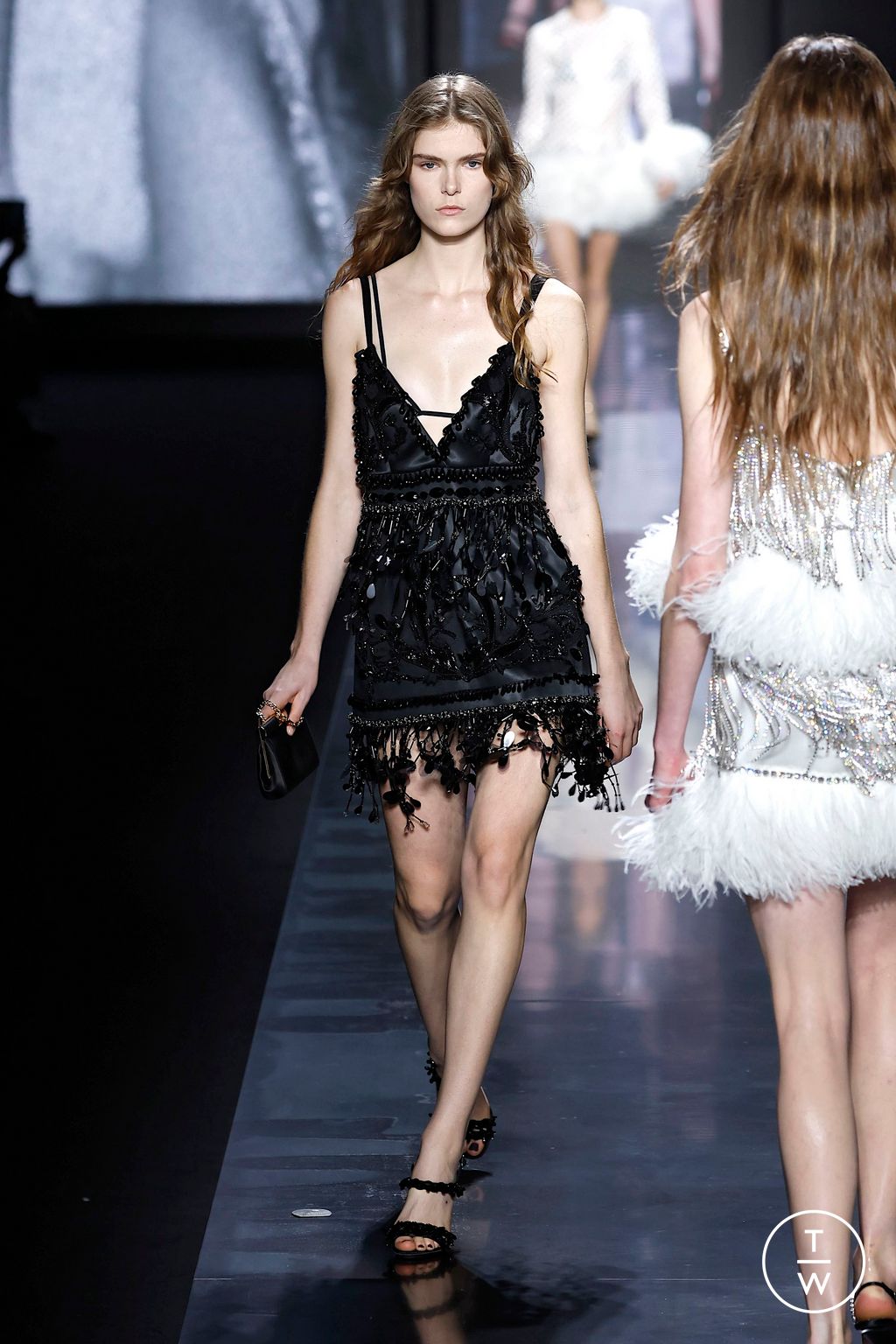 Fashion Week Milan Fall/Winter 2025 look 55 from the Dolce & Gabbana collection womenswear