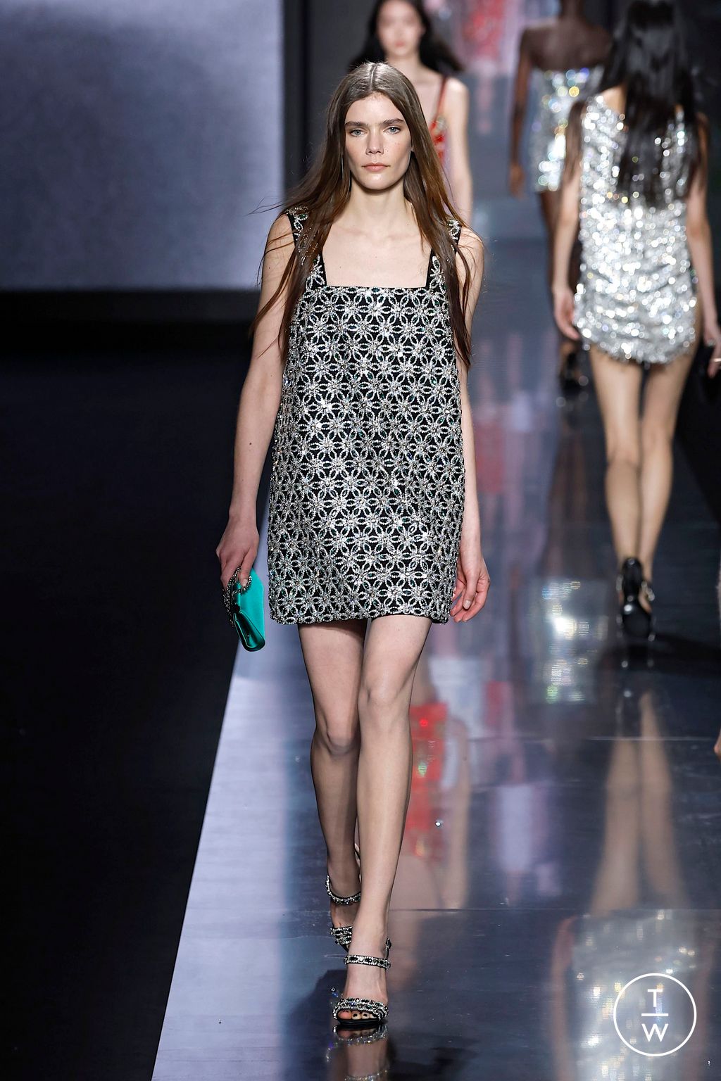 Fashion Week Milan Fall/Winter 2025 look 60 from the Dolce & Gabbana collection womenswear