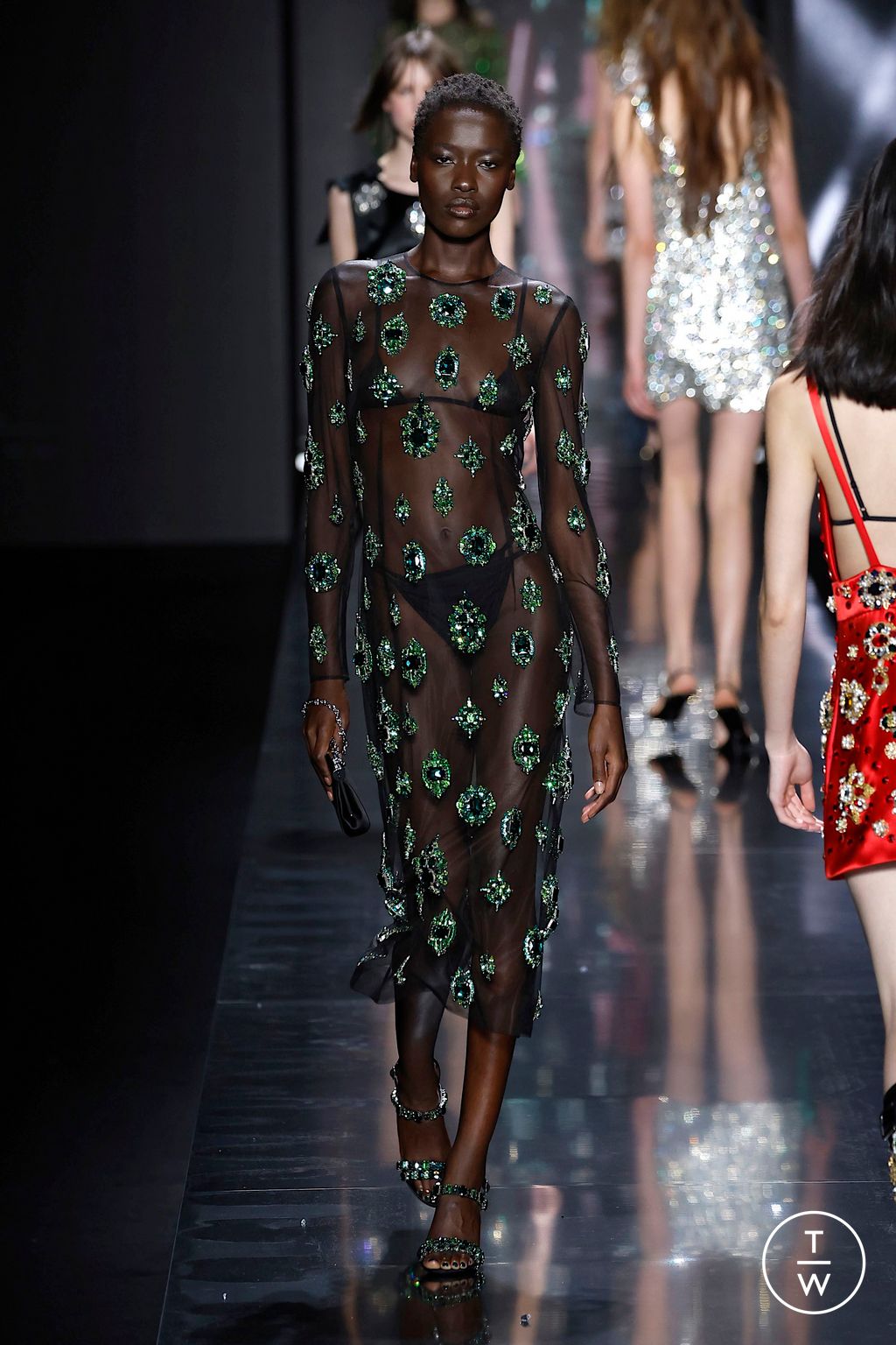 Fashion Week Milan Fall/Winter 2025 look 62 from the Dolce & Gabbana collection womenswear