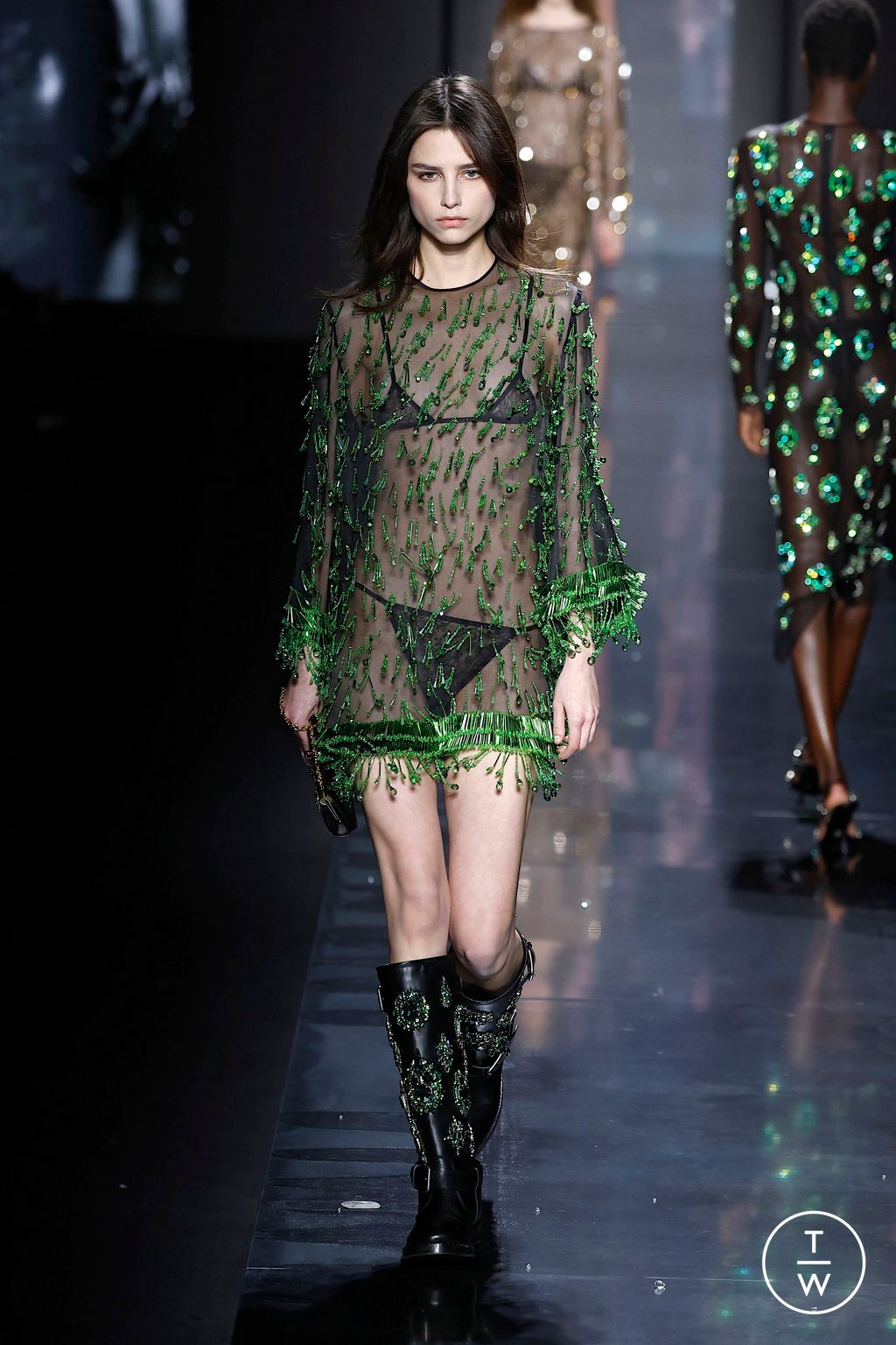 Fashion Week Milan Fall/Winter 2025 look 64 from the Dolce & Gabbana collection womenswear