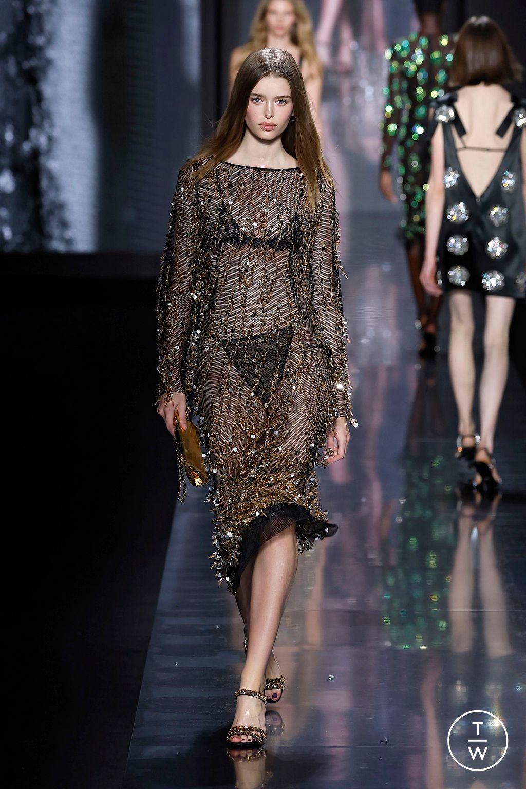 Fashion Week Milan Fall/Winter 2025 look 65 from the Dolce & Gabbana collection womenswear