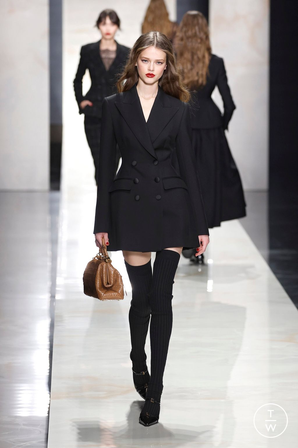 Fashion Week Milan Fall/Winter 2026 look 12 from the Dolce & Gabbana collection womenswear