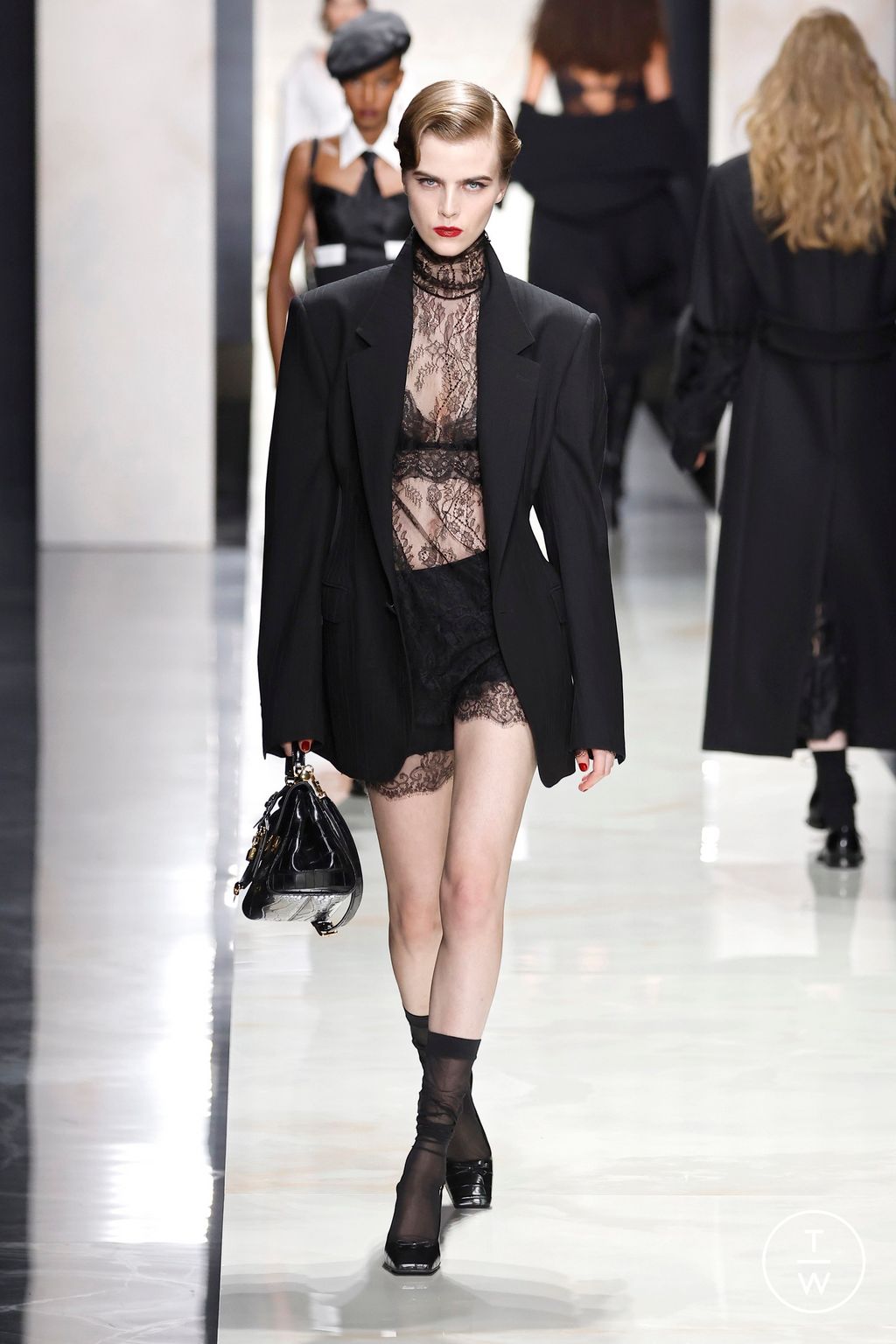 Fashion Week Milan Fall/Winter 2026 look 48 from the Dolce & Gabbana collection womenswear