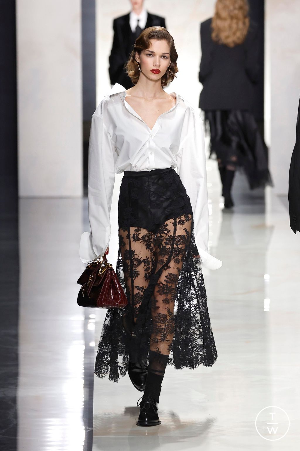 Fashion Week Milan Fall/Winter 2026 look 50 from the Dolce & Gabbana collection womenswear