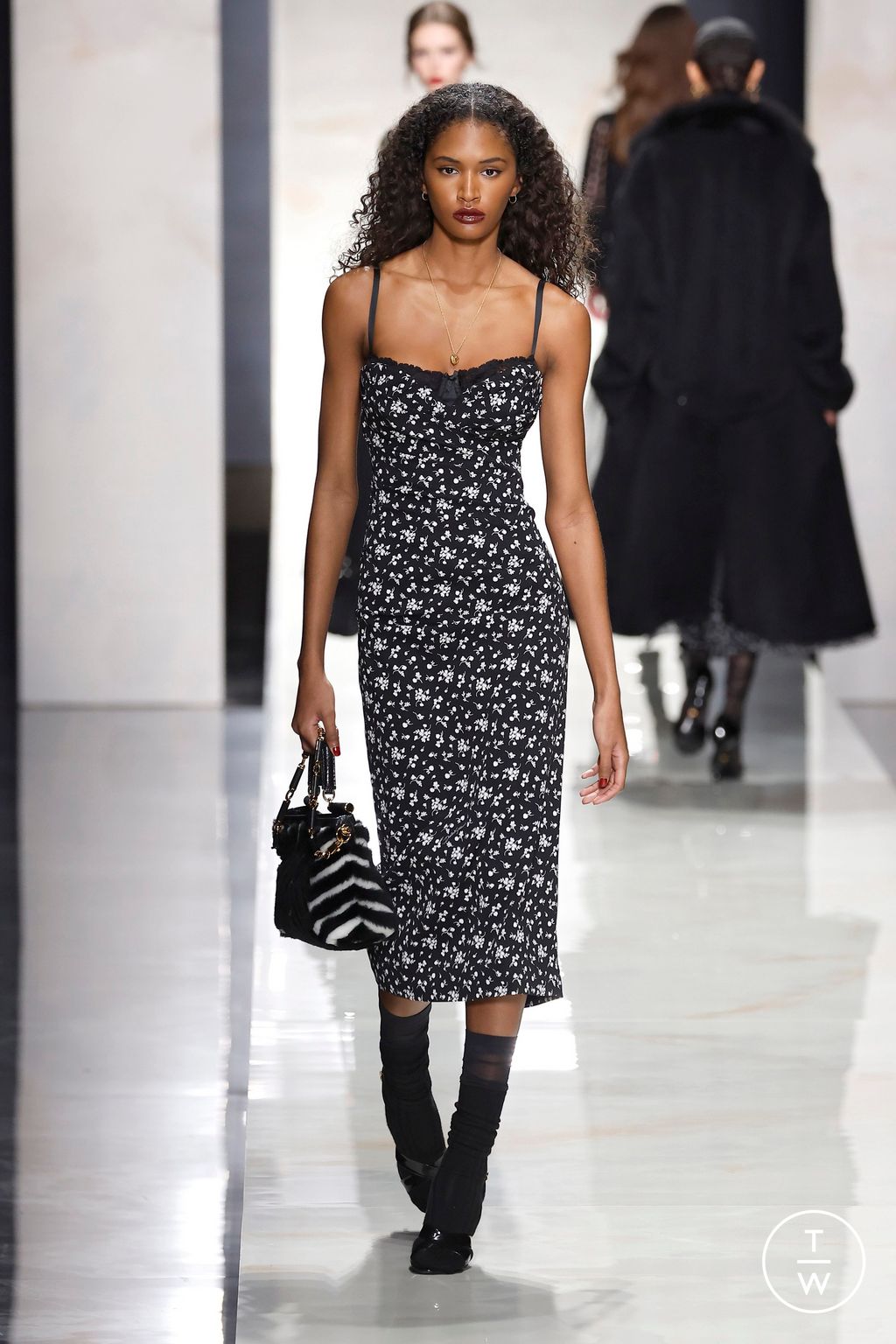 Fashion Week Milan Fall/Winter 2026 look 60 from the Dolce & Gabbana collection womenswear