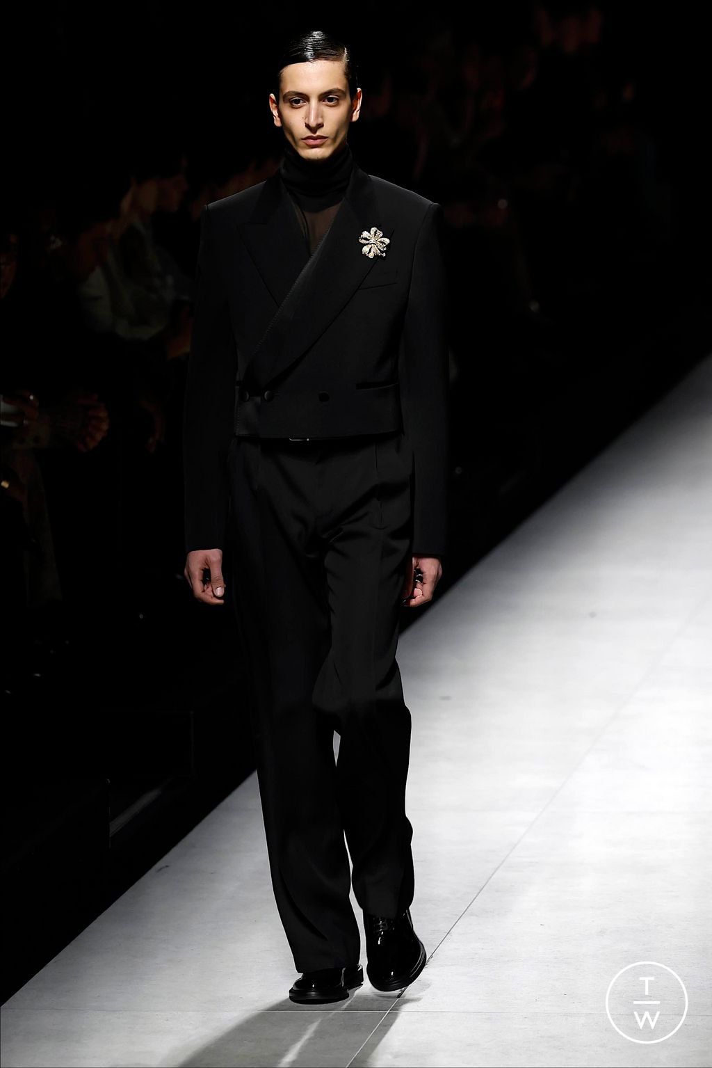 Fashion Week Milan Fall/Winter 2024 look 9 from the Dolce & Gabbana collection menswear