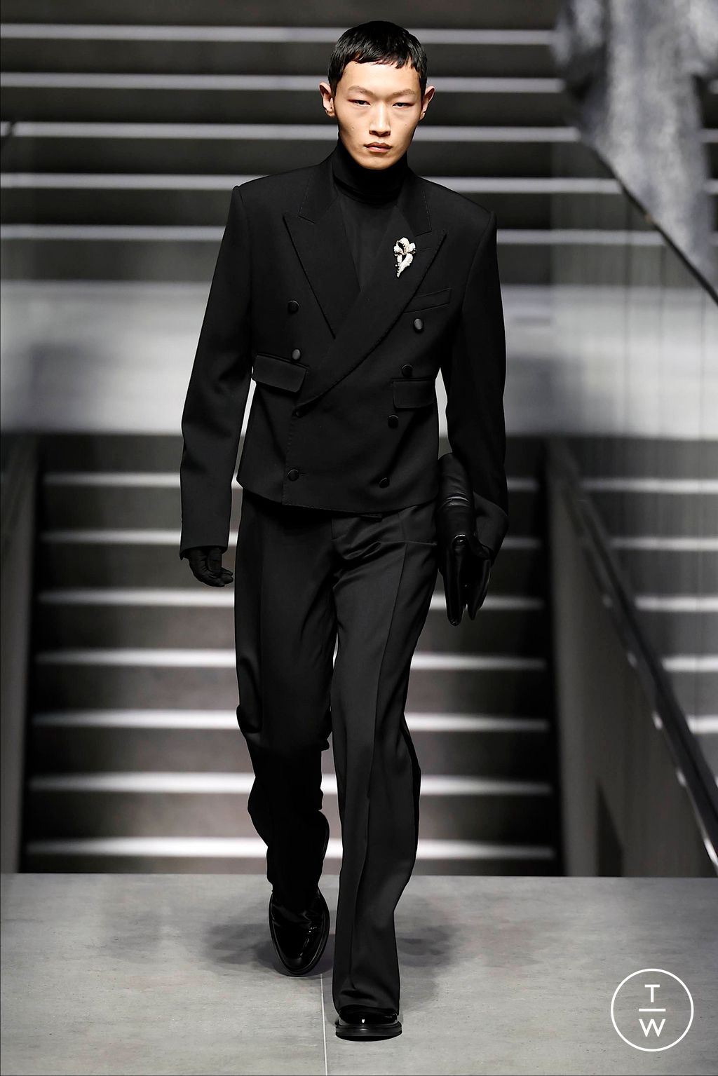 Fashion Week Milan Fall/Winter 2024 look 26 from the Dolce & Gabbana collection 男装