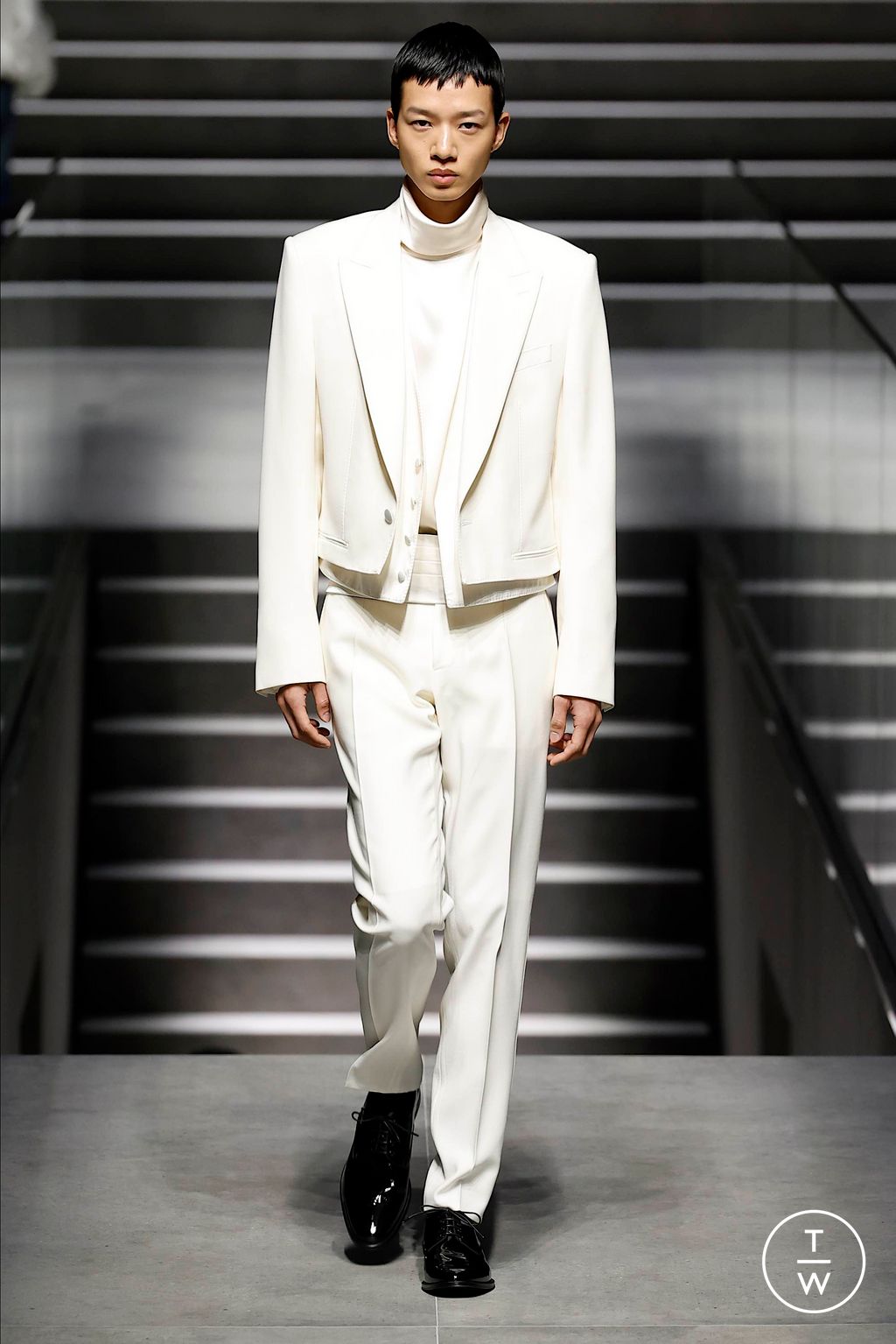 Fashion Week Milan Fall/Winter 2024 look 40 de la collection Dolce & Gabbana menswear