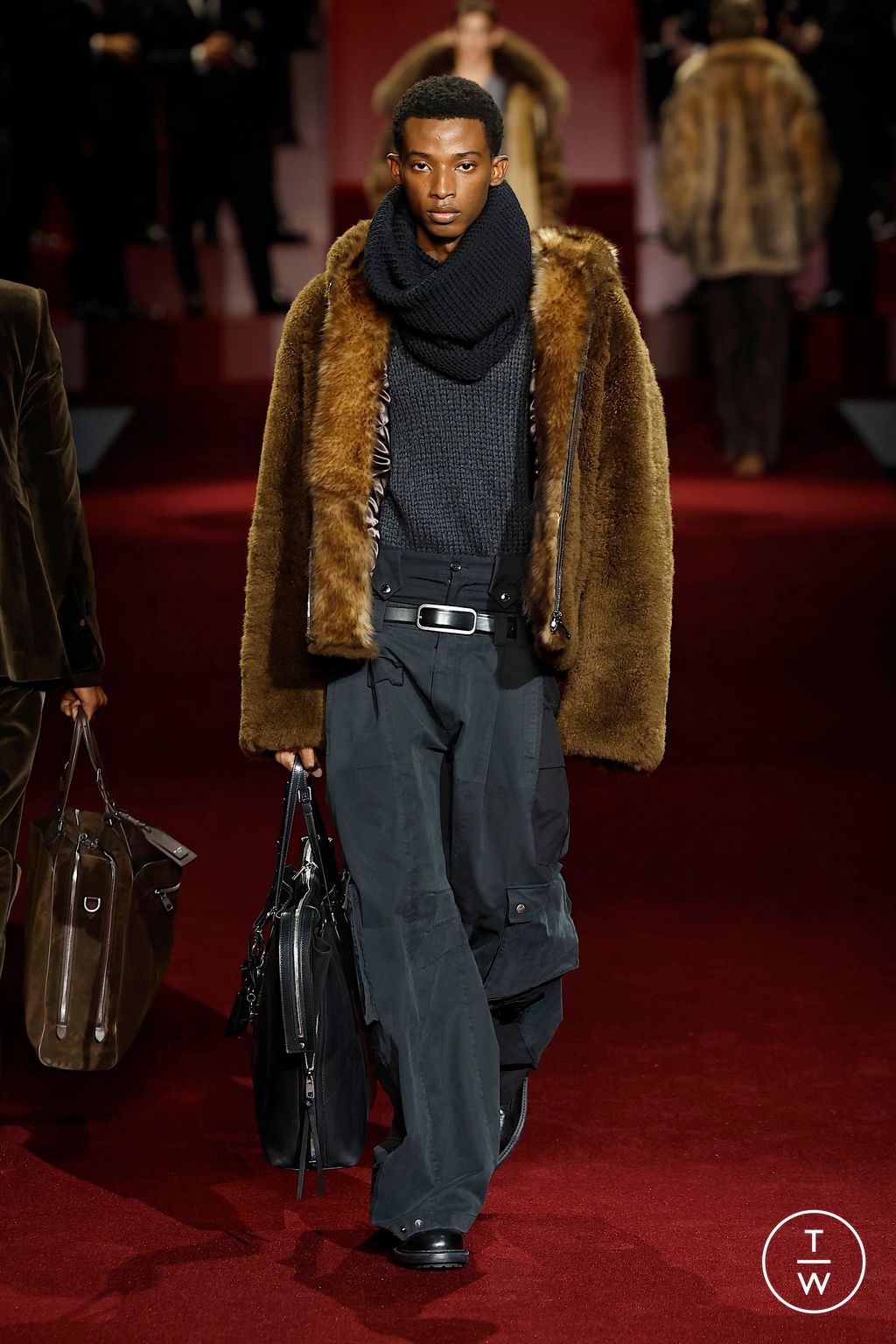 Fashion Week Milan Fall/Winter 2025 look 12 from the Dolce & Gabbana collection menswear