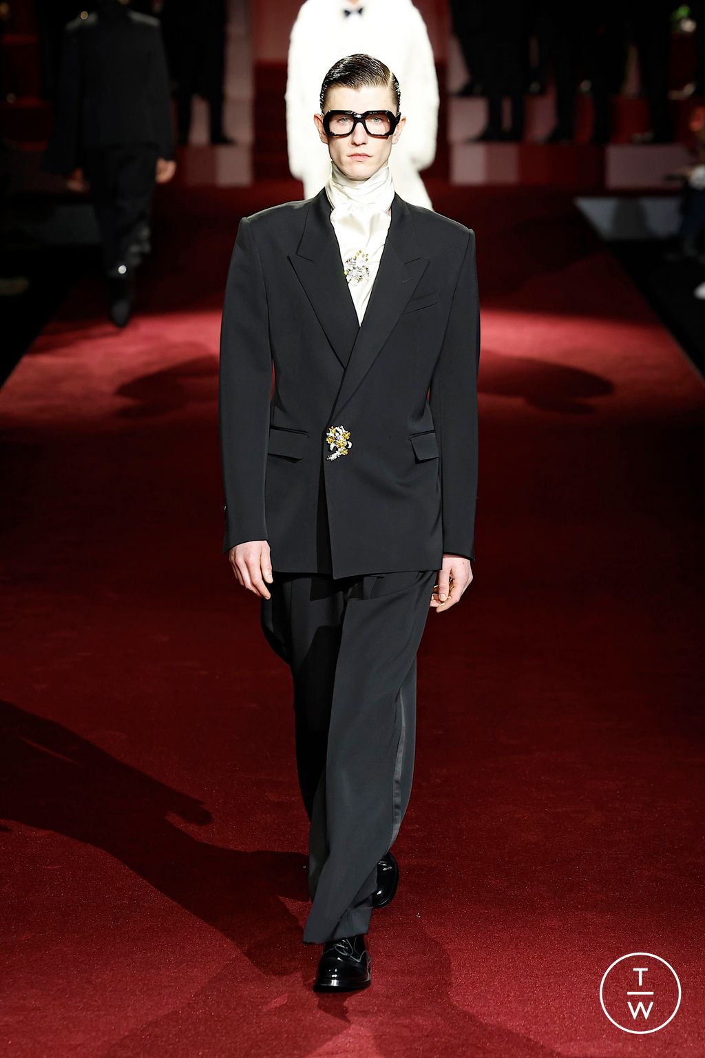 Fashion Week Milan Fall/Winter 2025 look 65 from the Dolce & Gabbana collection menswear