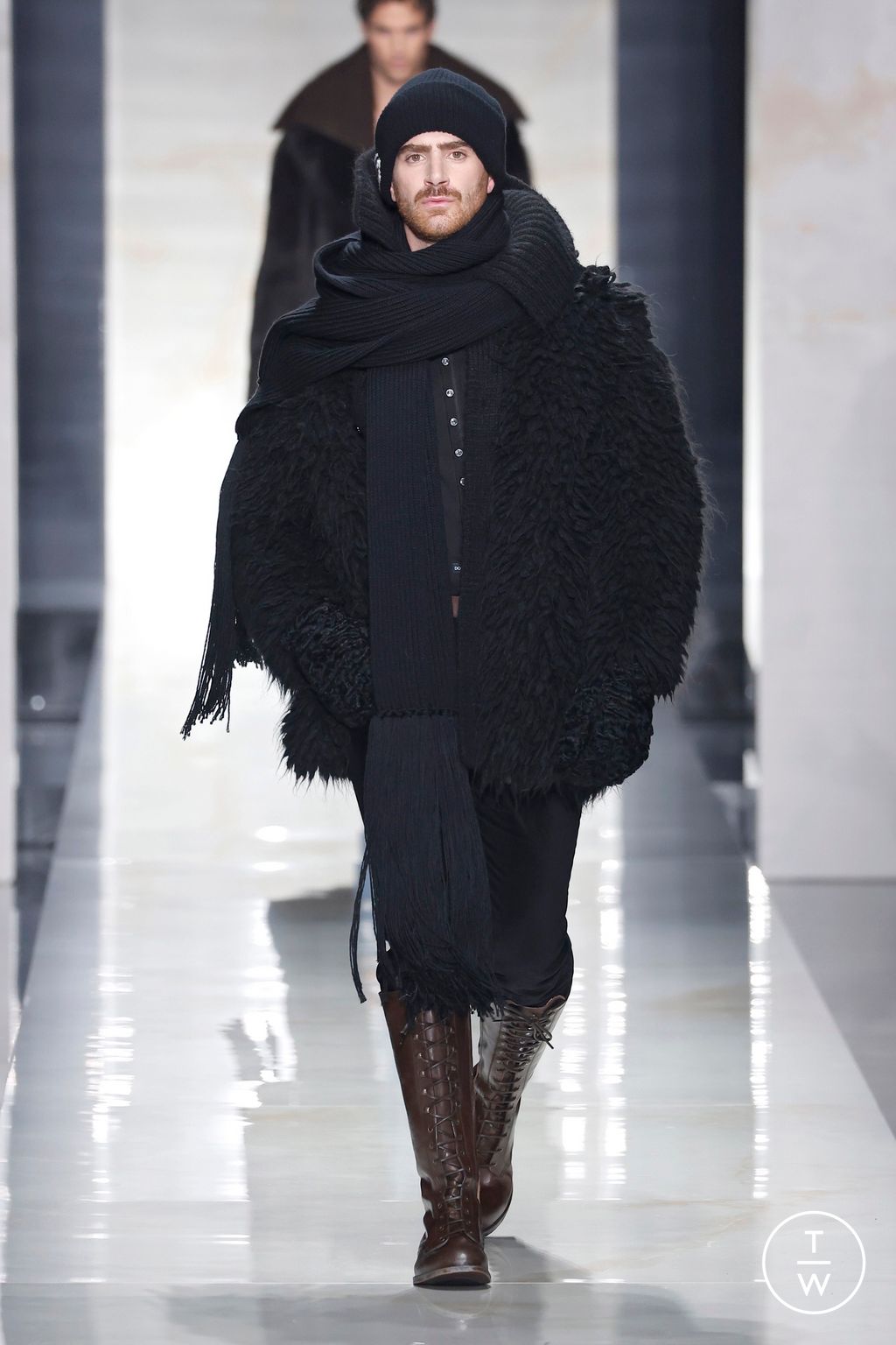 Fashion Week Milan Fall/Winter 2026 look 10 from the Dolce & Gabbana collection 男装