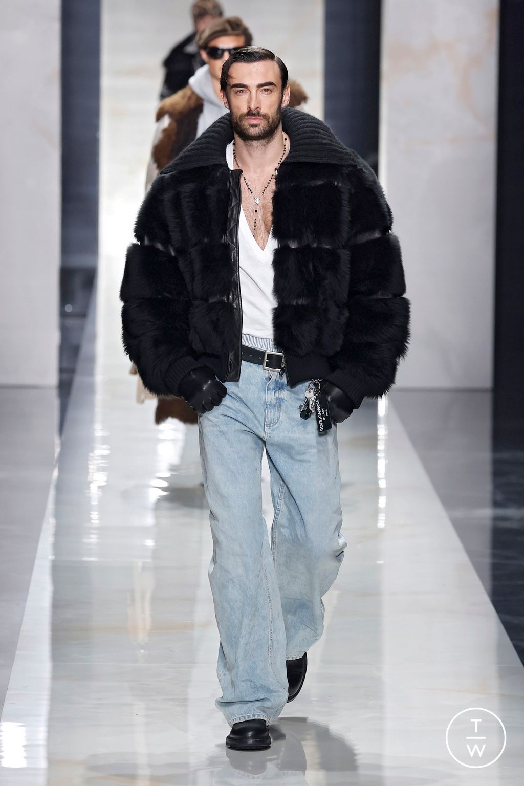 Fashion Week Milan Fall/Winter 2026 look 30 from the Dolce & Gabbana collection 男装