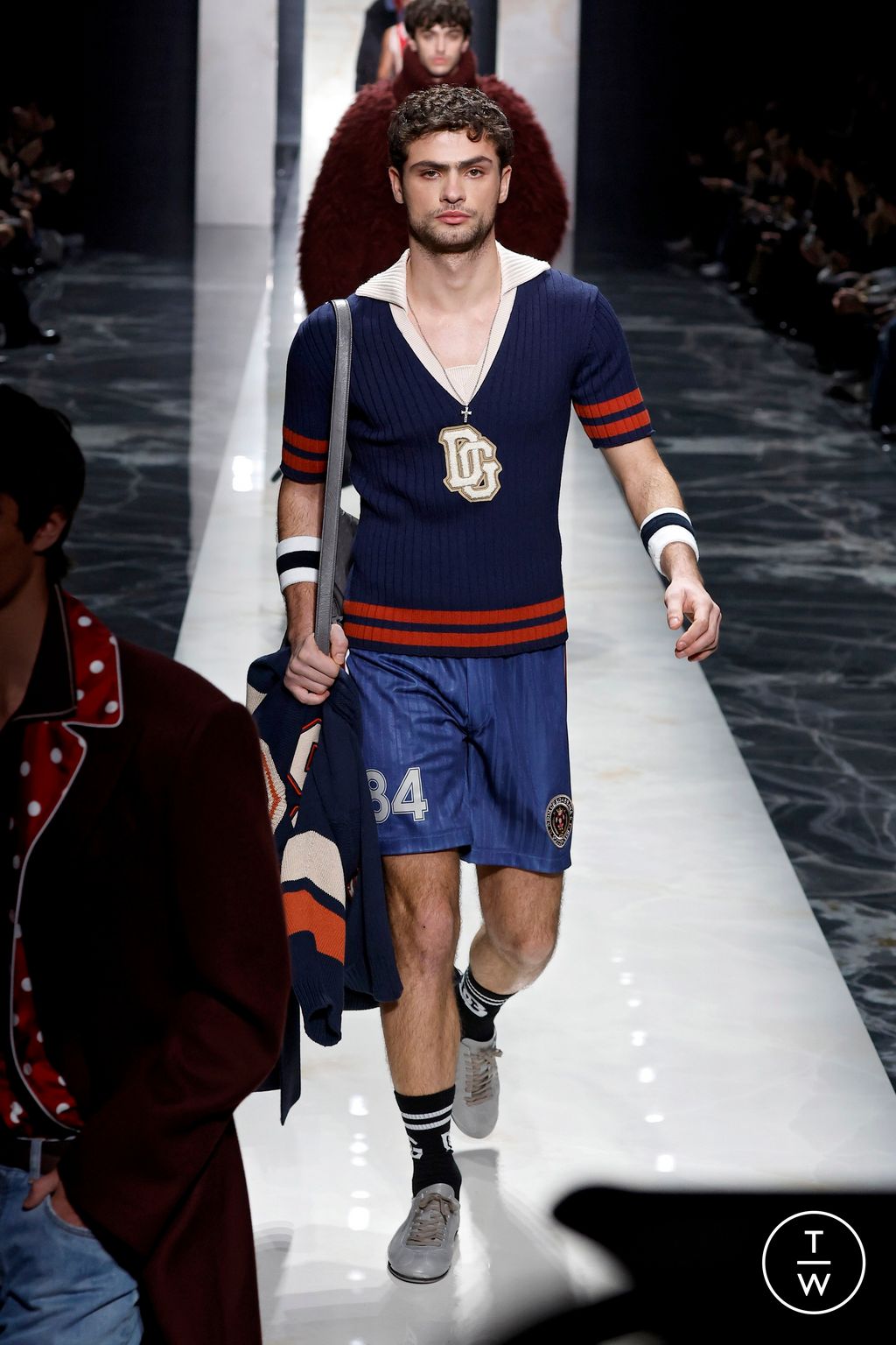 Fashion Week Milan Fall/Winter 2026 look 72 from the Dolce & Gabbana collection menswear