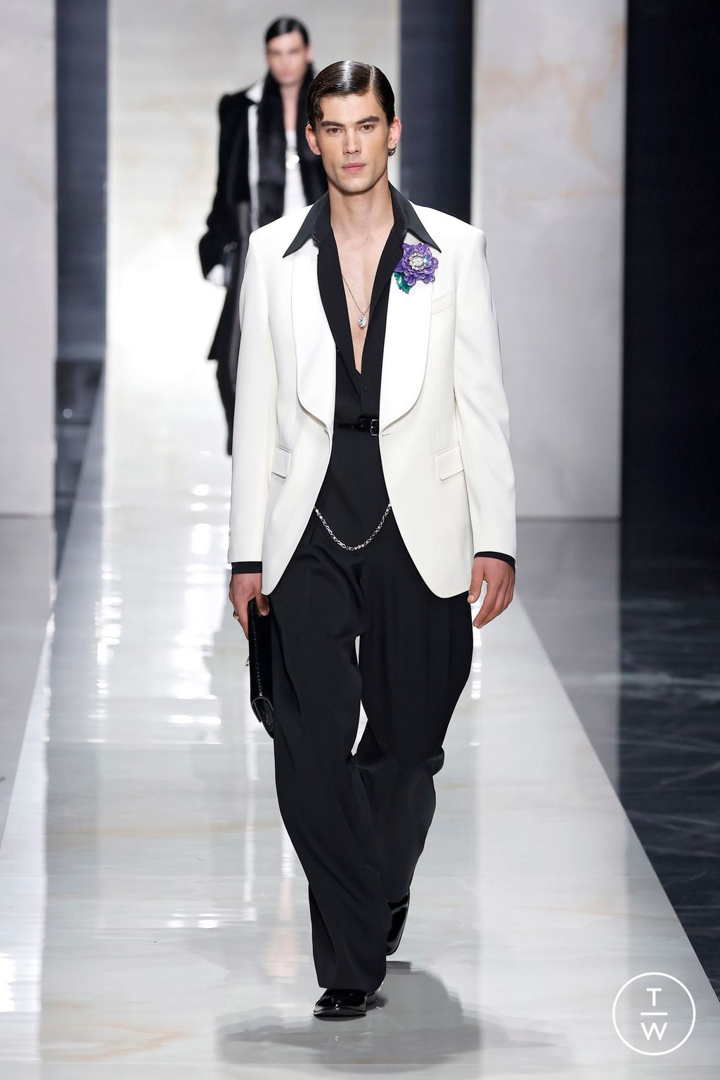 Fashion Week Milan Fall/Winter 2026 look 91 from the Dolce & Gabbana collection menswear