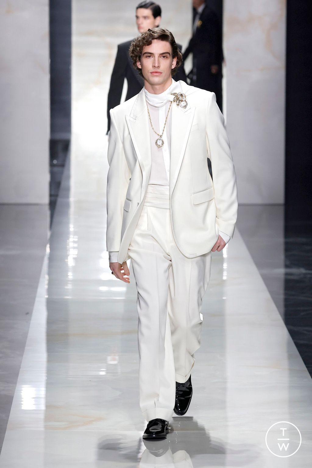 Fashion Week Milan Fall/Winter 2026 look 95 from the Dolce & Gabbana collection 男装