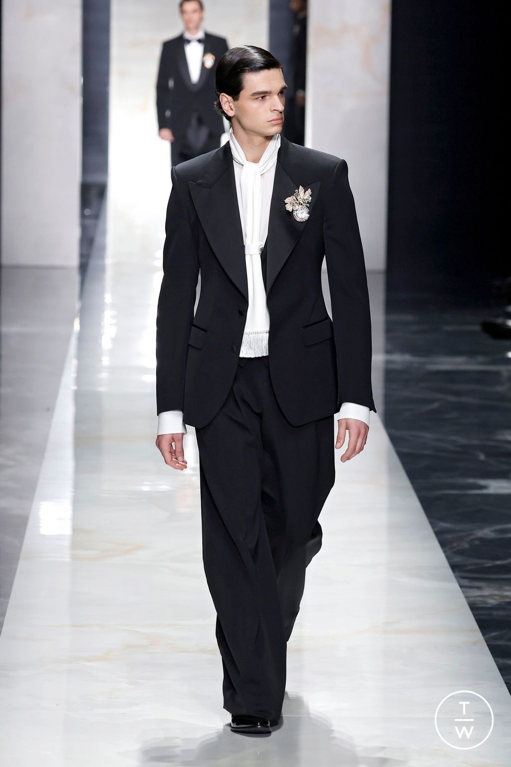 Fashion Week Milan Fall/Winter 2026 look 96 from the Dolce & Gabbana collection 男装