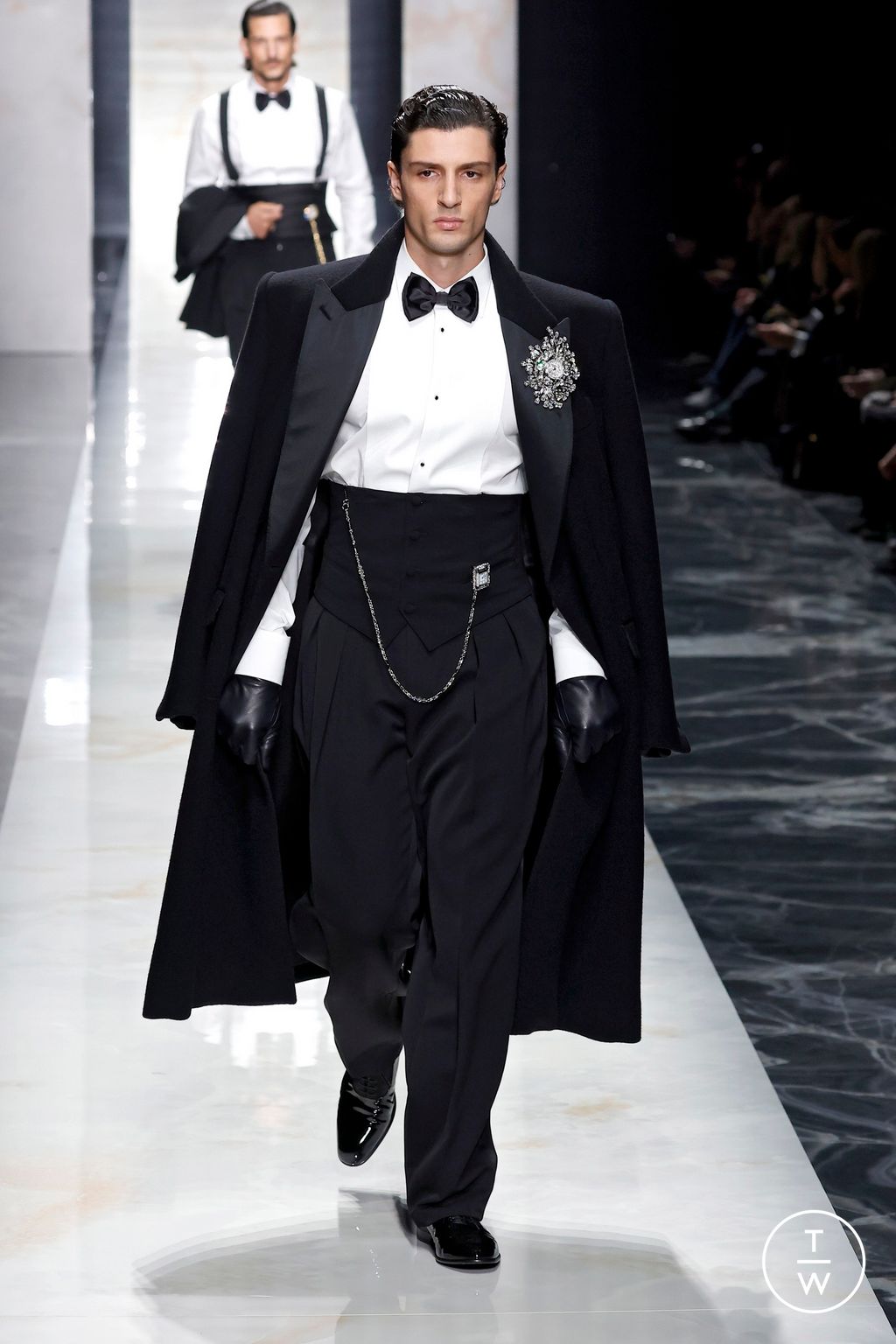 Fashion Week Milan Fall/Winter 2026 look 99 from the Dolce & Gabbana collection 男装