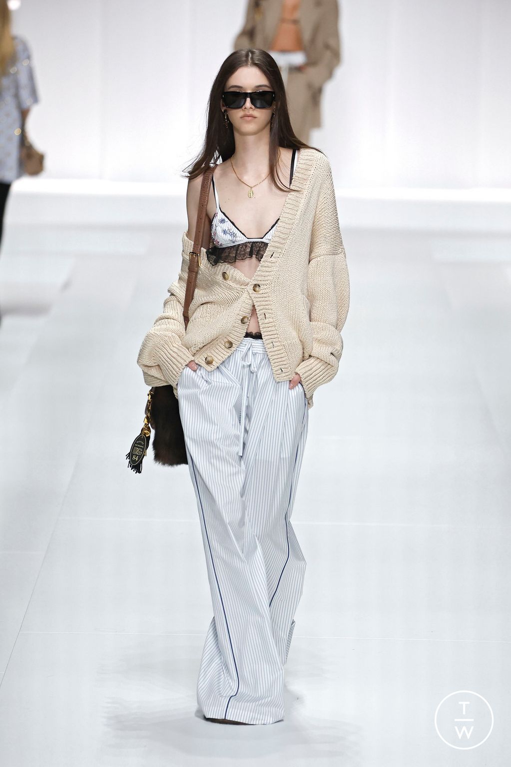 Fashion Week Milan Spring/Summer 2026 look 14 from the Dolce & Gabbana collection womenswear