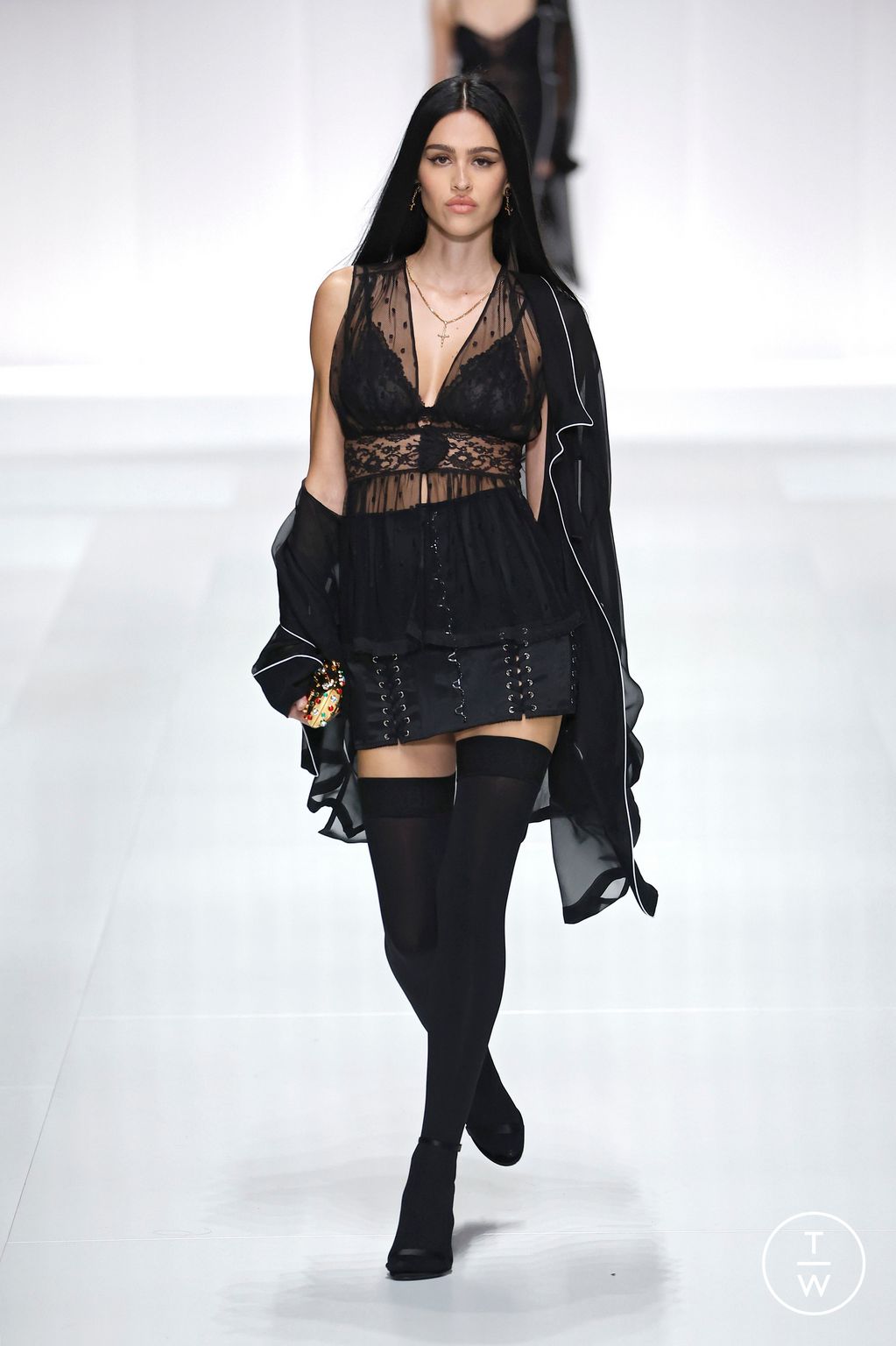 Fashion Week Milan Spring/Summer 2026 look 59 from the Dolce & Gabbana collection womenswear