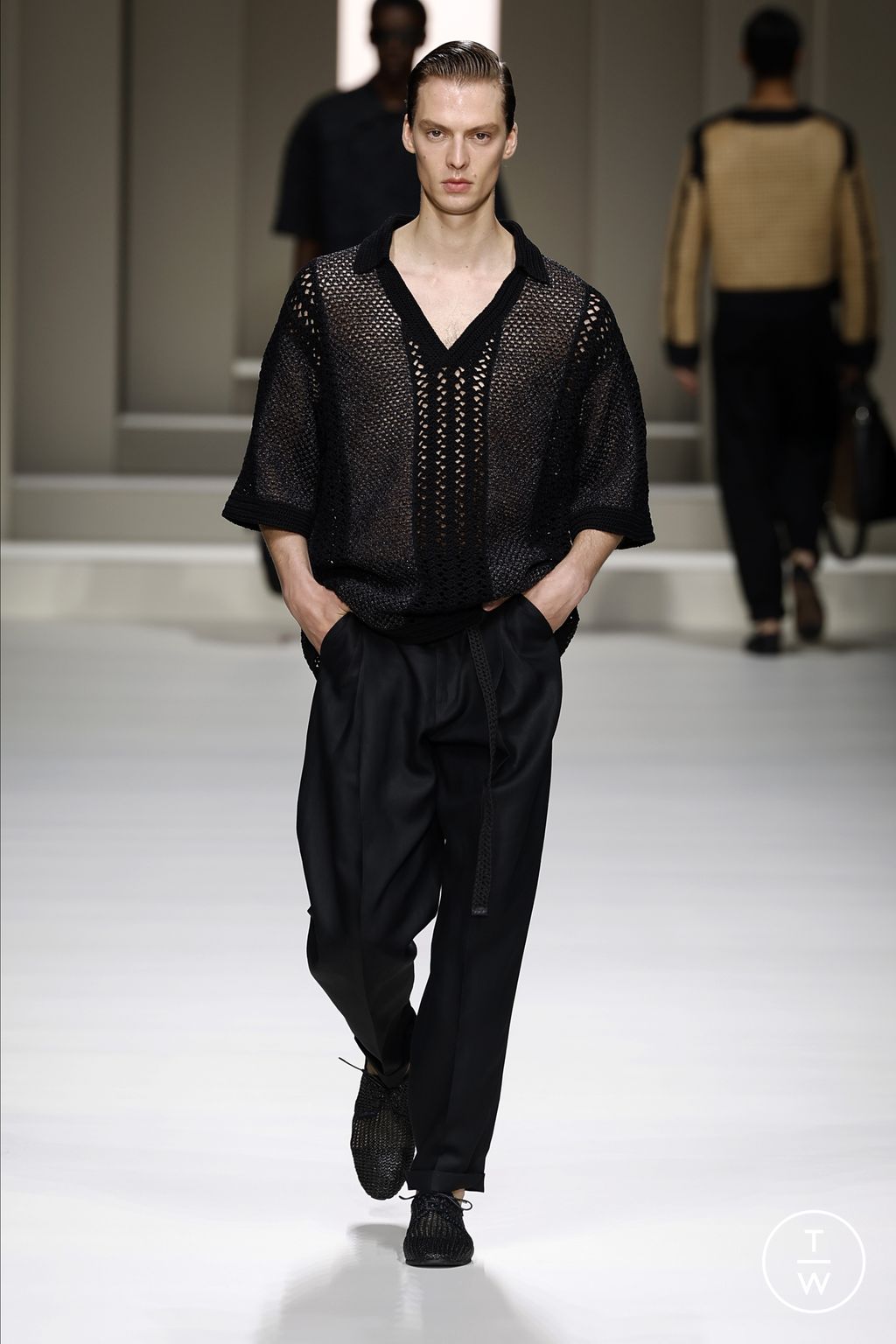 Fashion Week Milan Spring-Summer 2025 look 3 de la collection Dolce & Gabbana menswear