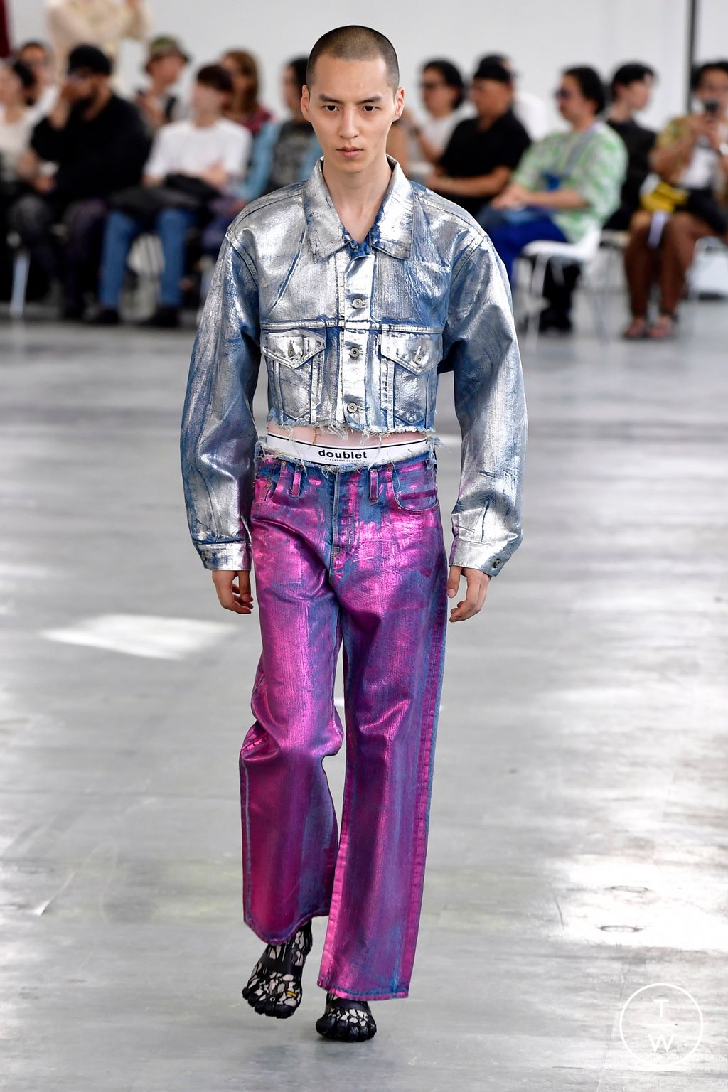 Fashion Week Paris Spring/Summer 2024 look 13 from the Doublet collection menswear
