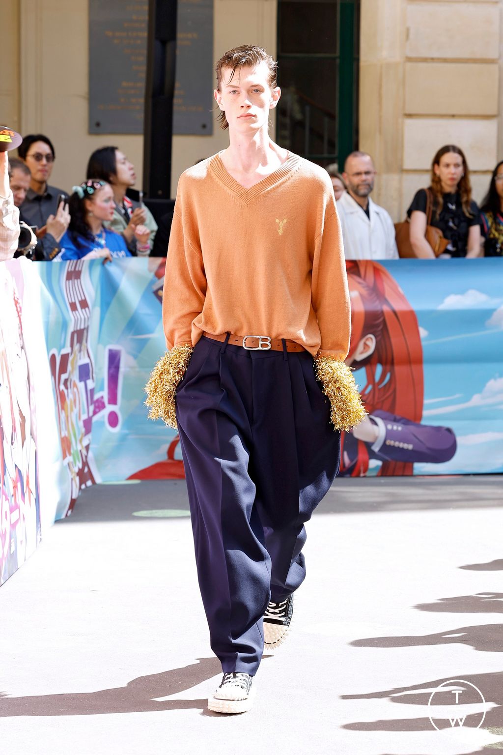 Fashion Week Paris Spring-Summer 2025 look 7 from the Doublet collection 男装
