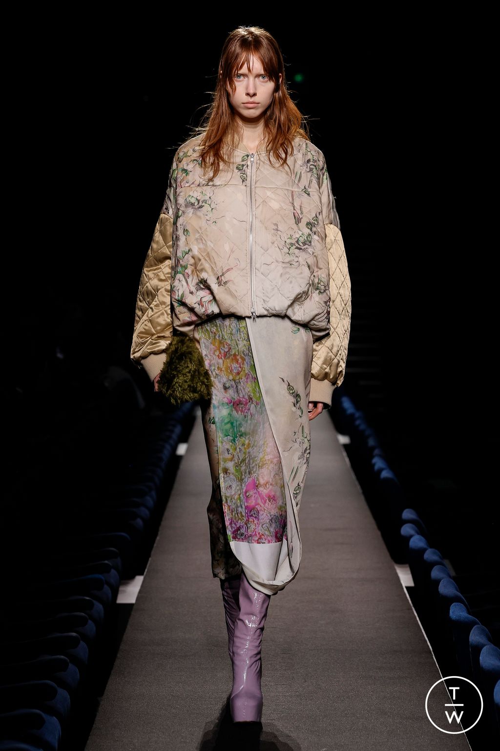 Fashion Week Paris Fall/Winter 2023 look 50 from the Dries Van Noten collection womenswear