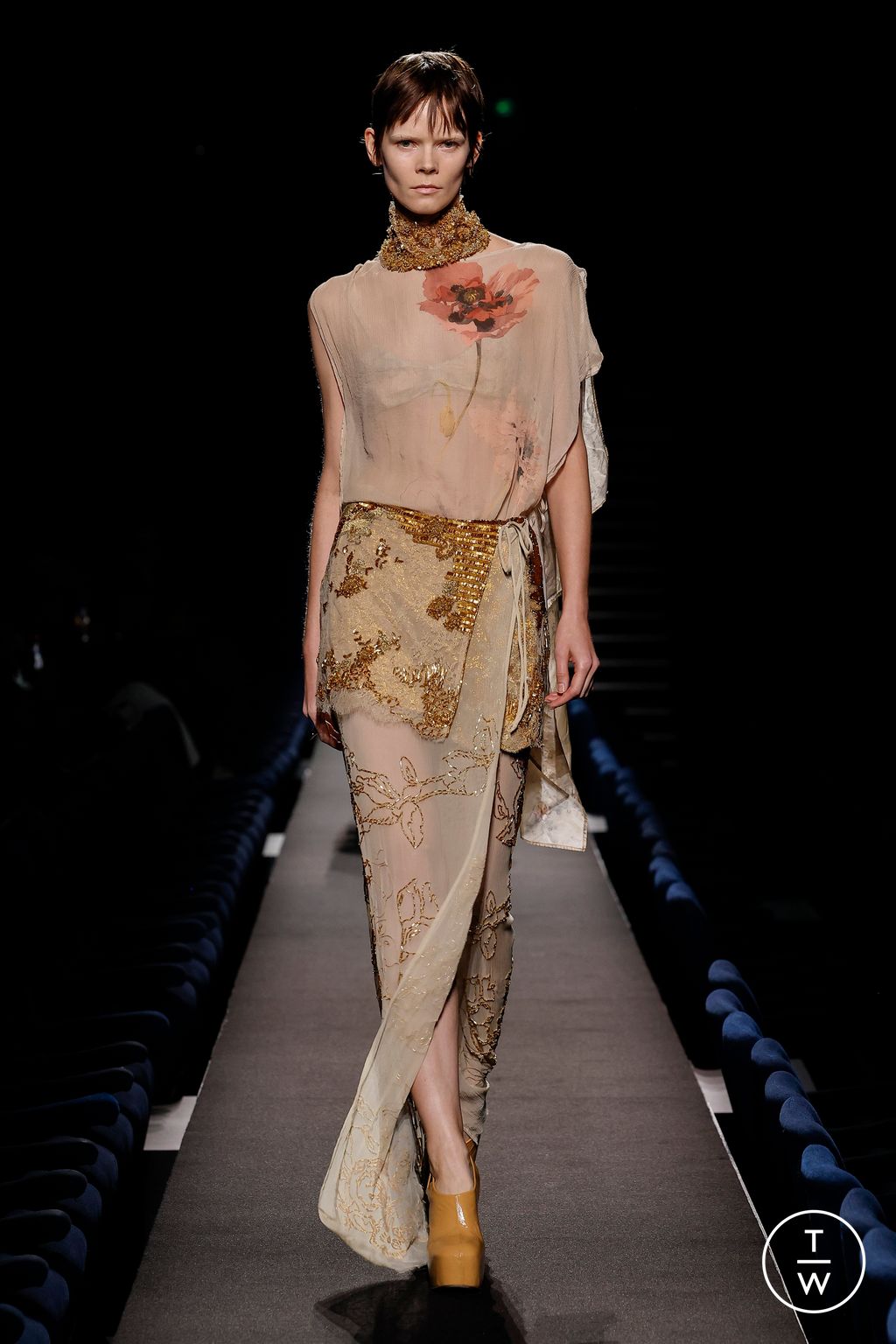 Fashion Week Paris Fall/Winter 2023 look 57 de la collection Dries Van Noten womenswear