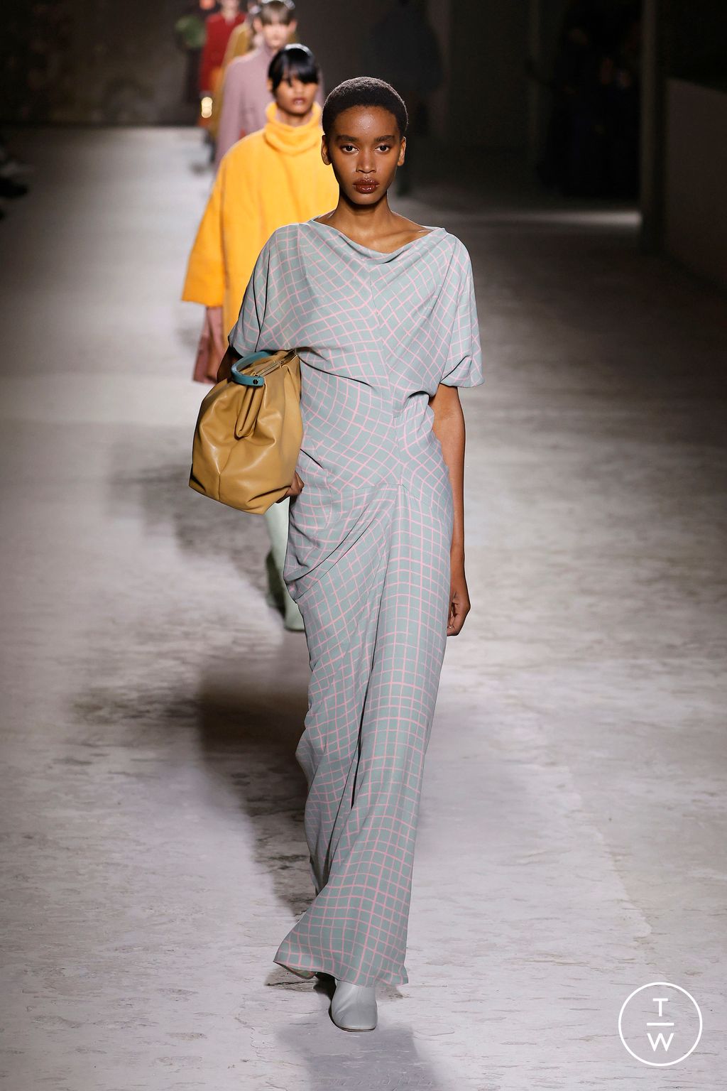 Fashion Week Paris Fall/Winter 2024 look 21 from the Dries Van Noten collection womenswear