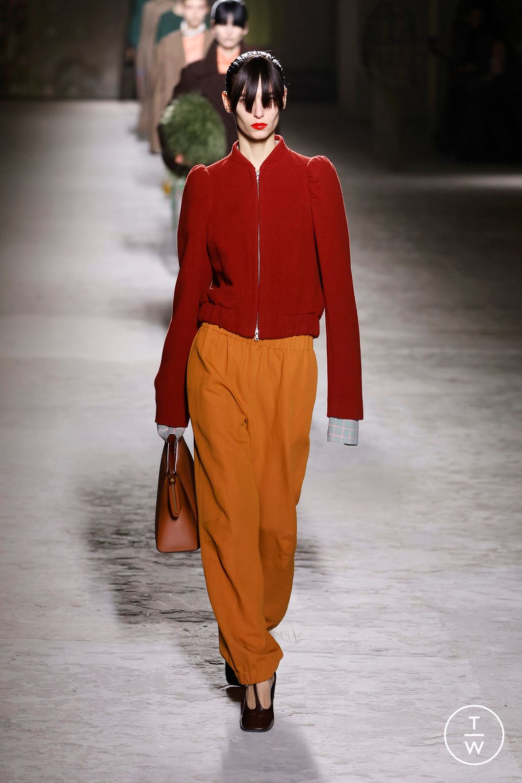 Fashion Week Paris Fall/Winter 2024 look 26 from the Dries Van Noten collection 女装
