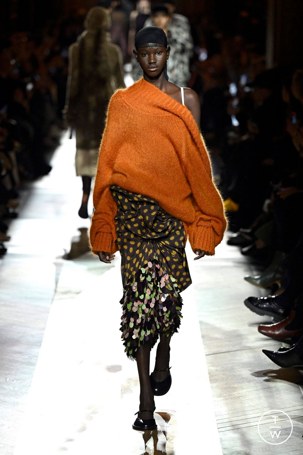 Fashion Week Paris Fall/Winter 2025 look 23 from the Dries Van Noten collection womenswear