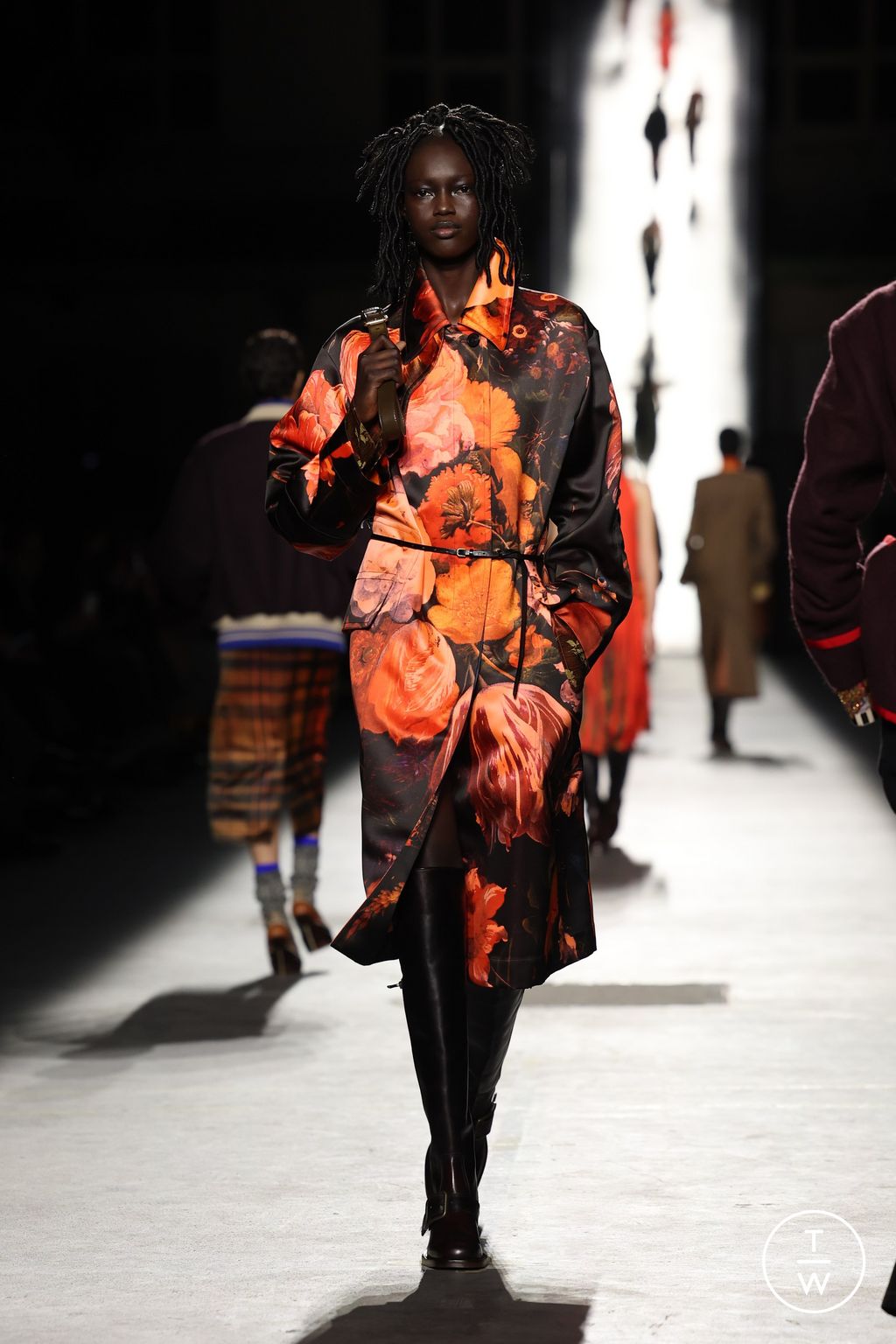 Fashion Week Paris Fall/Winter 2026 look 45 from the Dries Van Noten collection womenswear
