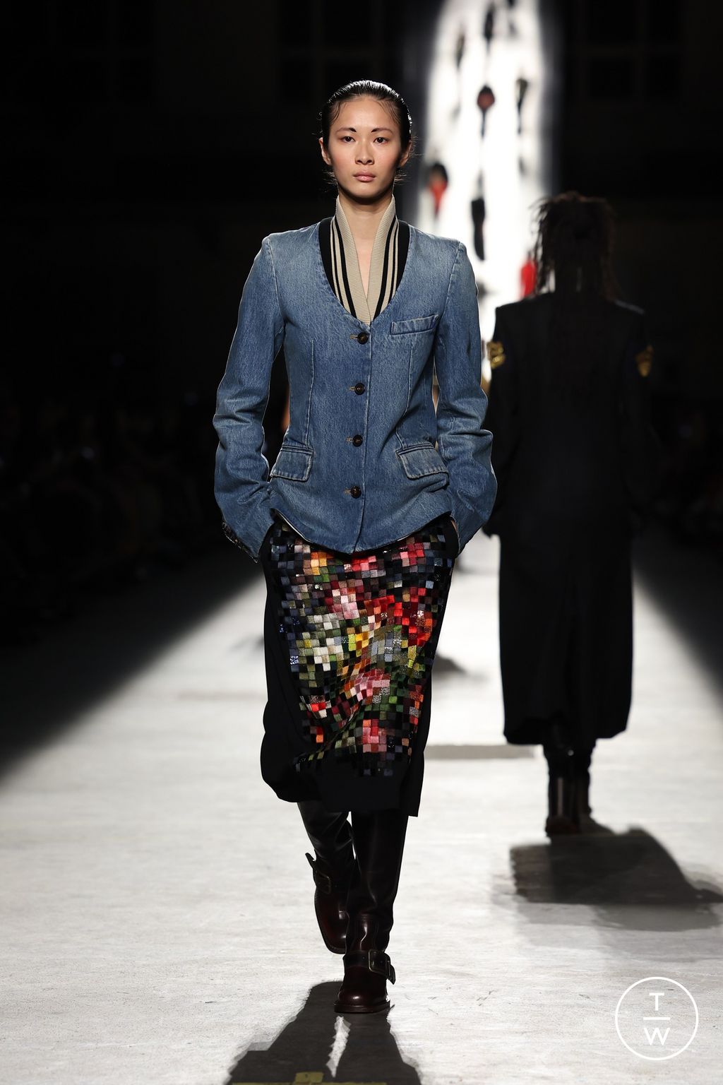 Fashion Week Paris Fall/Winter 2026 look 51 from the Dries Van Noten collection womenswear