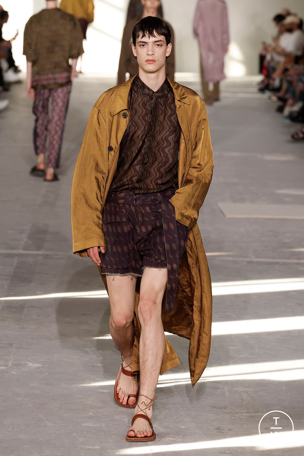 Fashion Week Paris Spring/Summer 2024 look 48 from the Dries Van Noten collection 男装