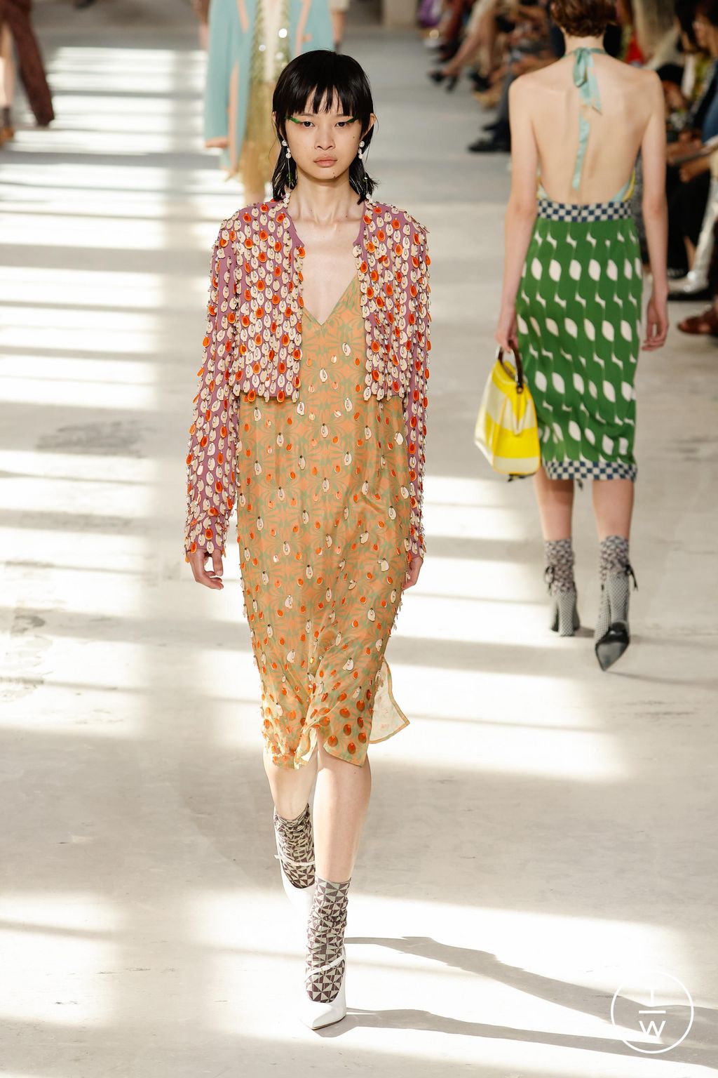 Fashion Week Paris Spring/Summer 2024 look 49 from the Dries Van Noten collection womenswear
